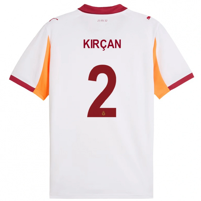 Danxen Homem Camisola Kerem Kırçan #2 Branco Vermelho Alternativa 2025/26 Camisa