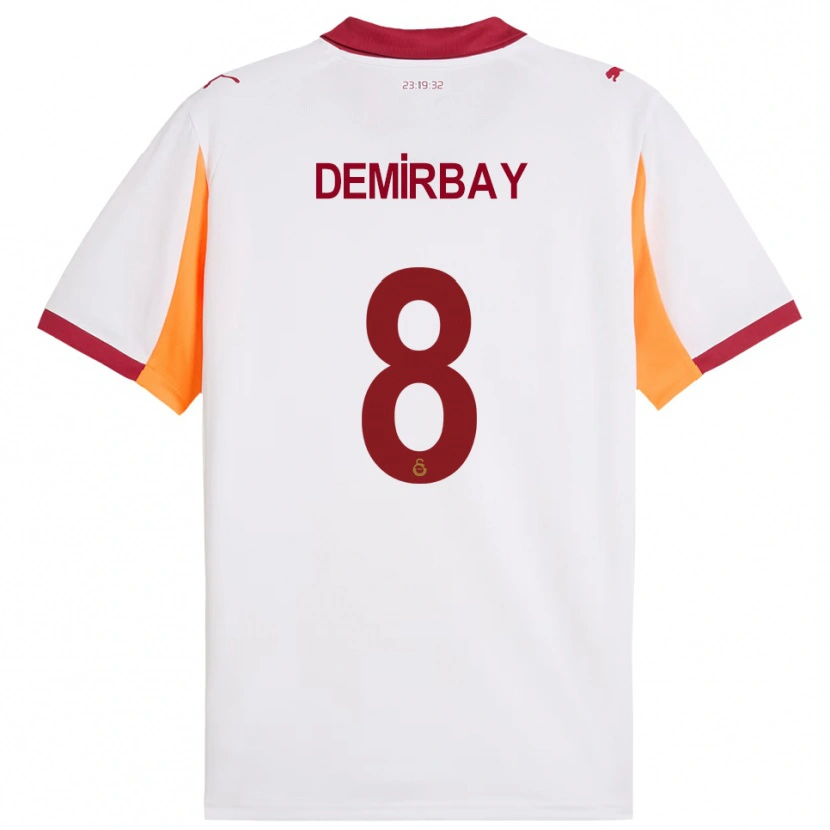 Danxen Homem Camisola Kerem Demirbay #8 Branco Vermelho Alternativa 2025/26 Camisa