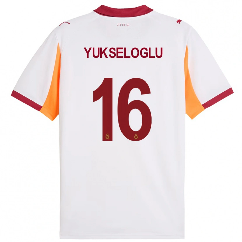 Danxen Homem Camisola Ayaz Yükseloğlu #16 Branco Vermelho Alternativa 2025/26 Camisa