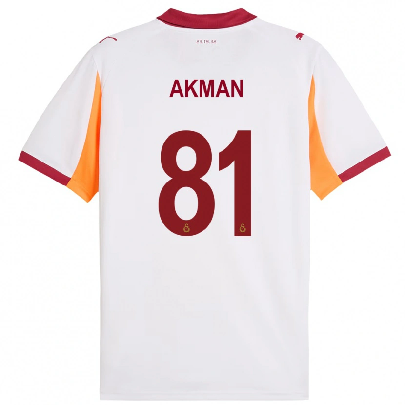Danxen Homem Camisola Hamza Akman #81 Branco Vermelho Alternativa 2025/26 Camisa