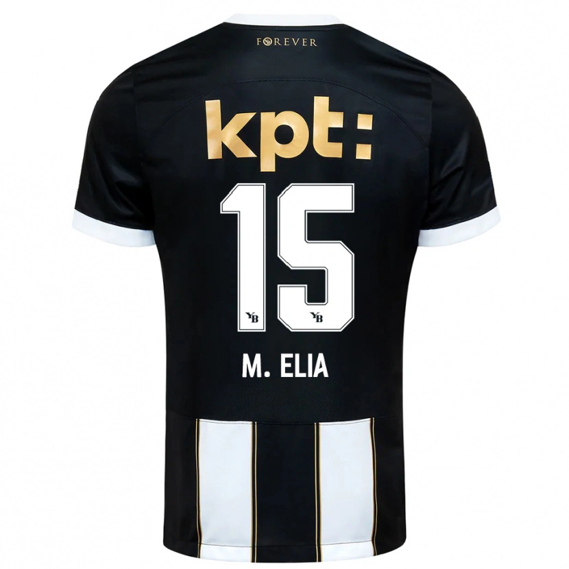 Danxen Homem Camisola Meschack Elia #15 Preto Branco Alternativa 2025/26 Camisa