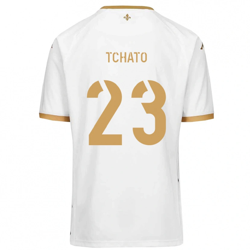 Danxen Homem Camisola Ryan Tchato #23 Branco Dourado Alternativa 2025/26 Camisa