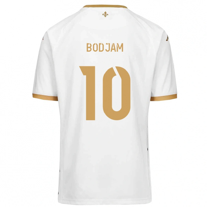 Danxen Homem Camisola Dabana Bodjam #10 Branco Dourado Alternativa 2025/26 Camisa