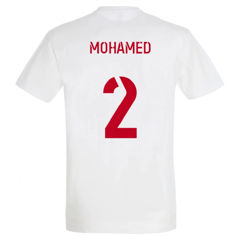 Danxen Homem Camisola Yanis Mohamed #2 Branco Vermelho Amarelo Alternativa 2025/26 Camisa