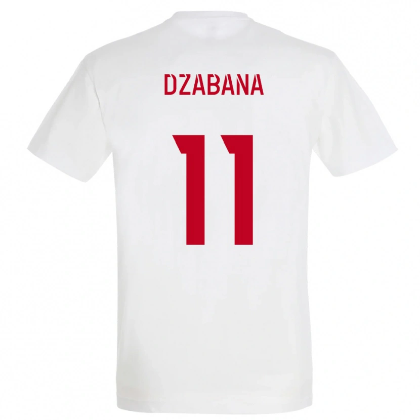 Danxen Homem Camisola Alan Dzabana #11 Branco Vermelho Amarelo Alternativa 2025/26 Camisa