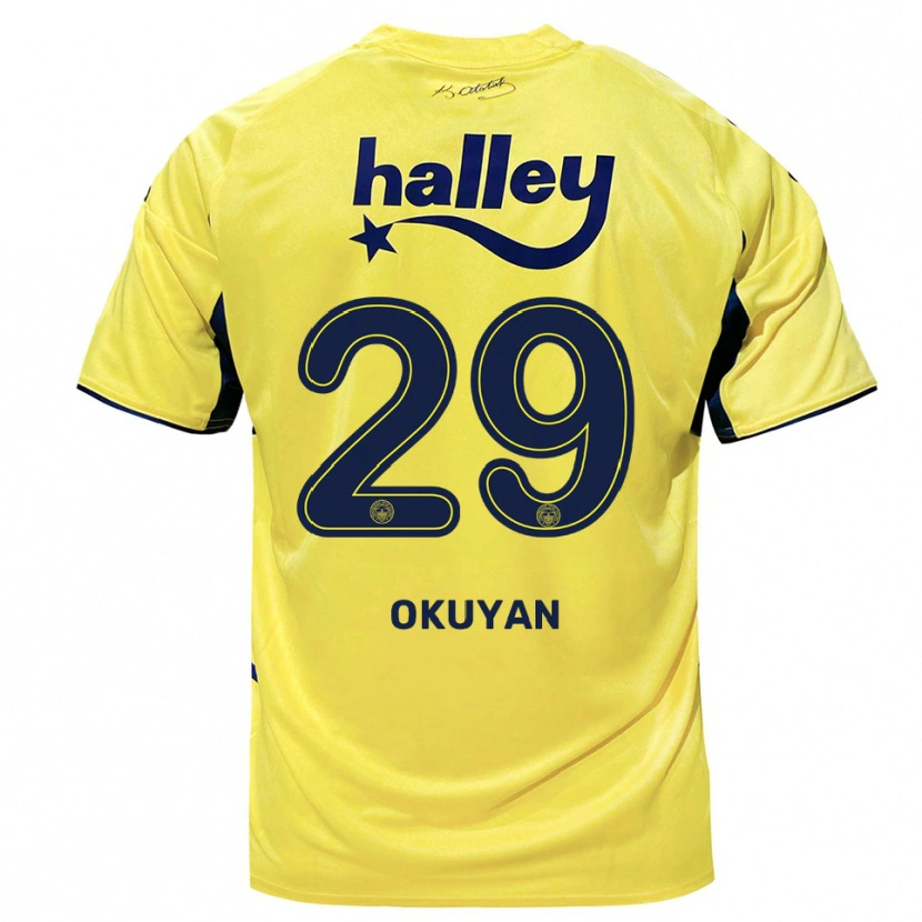 Danxen Homem Camisola Mevlüde Okuyan #29 Amarelo Marinho Alternativa 2025/26 Camisa