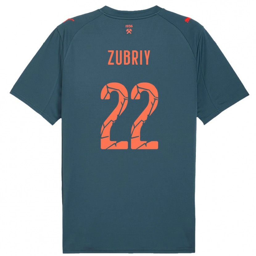 Danxen Homem Camisola Artem Zubriy #22 Marinho Vermelho Alternativa 2025/26 Camisa