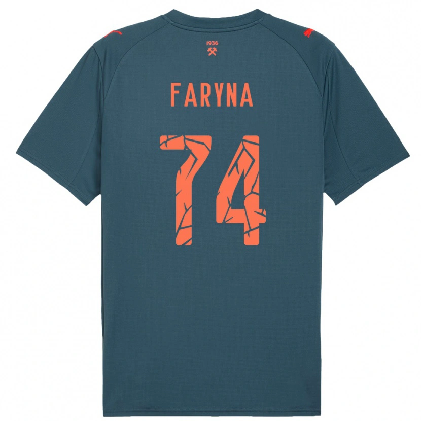 Danxen Homem Camisola Maryan Faryna #74 Marinho Vermelho Alternativa 2025/26 Camisa