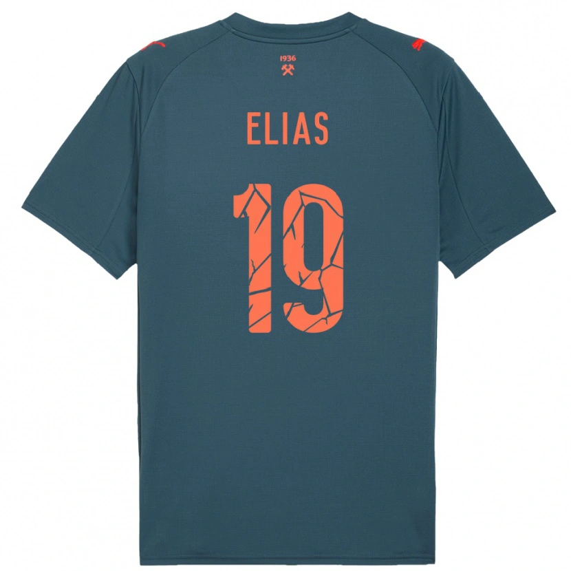 Danxen Homem Camisola Kauã Elias #19 Marinho Vermelho Alternativa 2025/26 Camisa