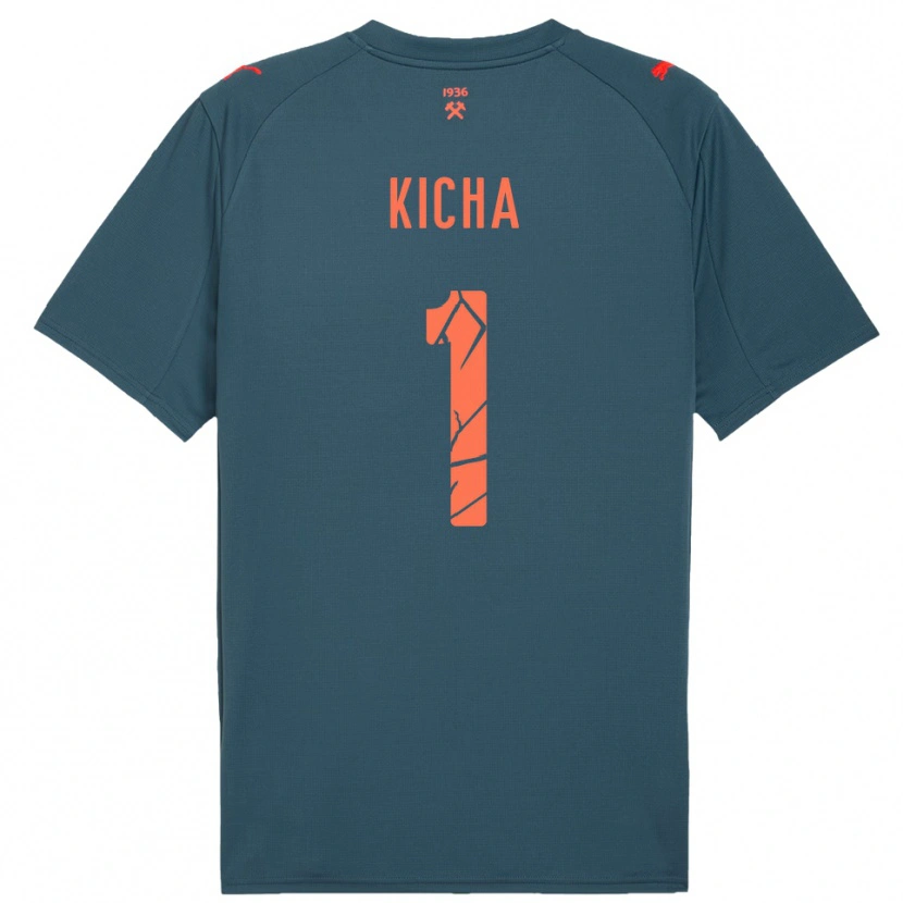 Danxen Homem Camisola Tymofiy Kicha #1 Marinho Vermelho Alternativa 2025/26 Camisa