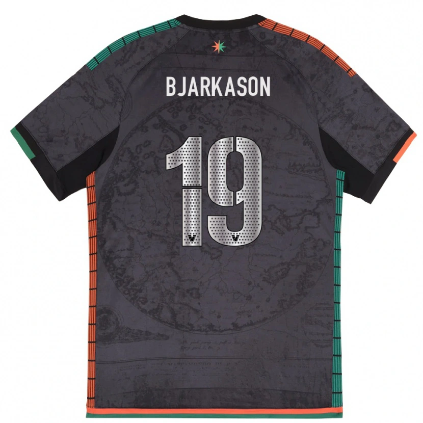 Danxen Mulher Camisola Bjarki Bjarkason #19 Cinza Escuro Principal 2025/26 Camisa