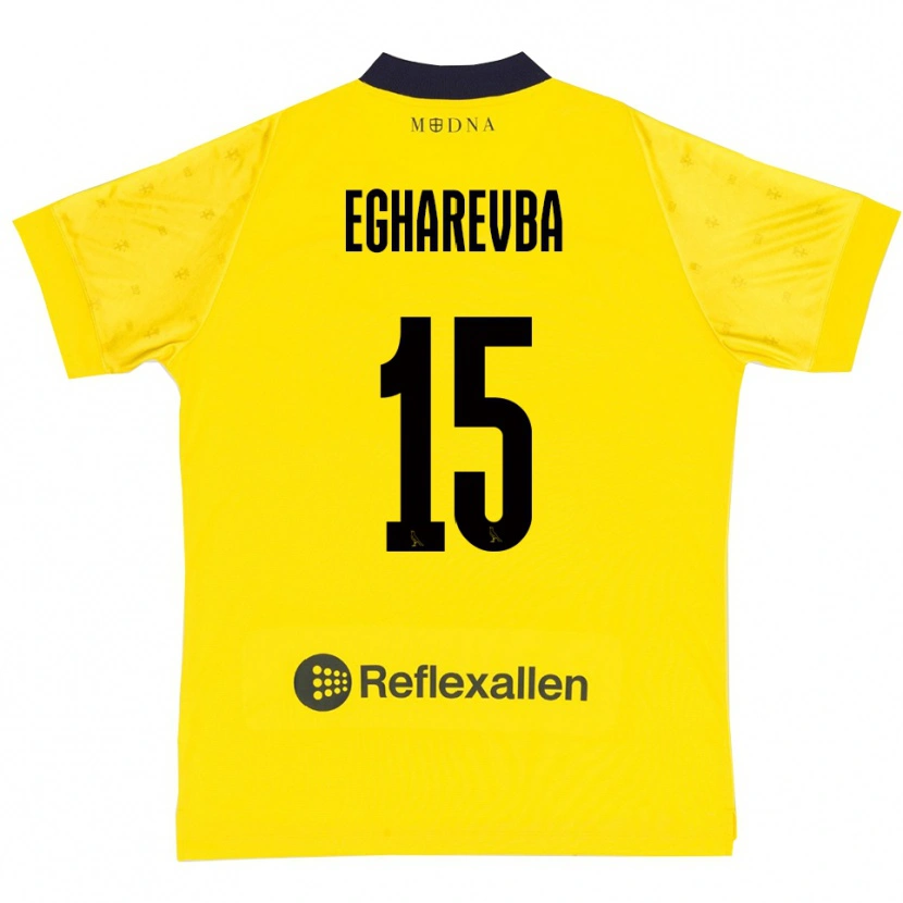 Danxen Mulher Camisola Treasure Egharevba #15 Amarelo Marinho Principal 2025/26 Camisa