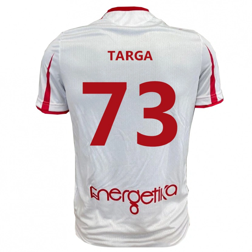 Danxen Mulher Camisola Alberto Targa #73 Branco Vermelho Principal 2025/26 Camisa