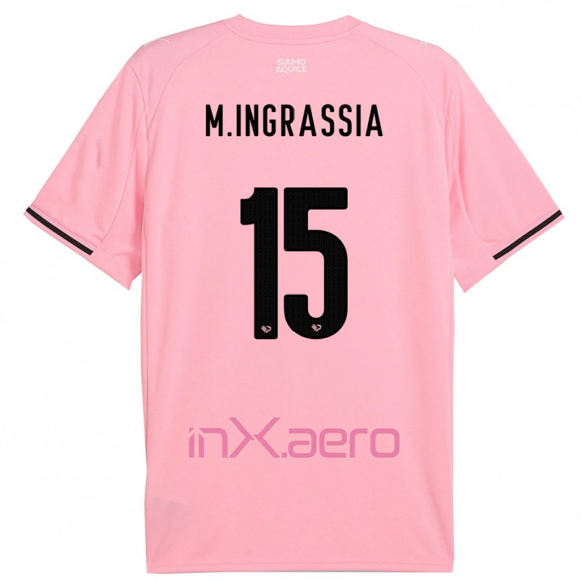 Danxen Mulher Camisola Manuel Ingrassia #15 Rosa Preto Principal 2025/26 Camisa