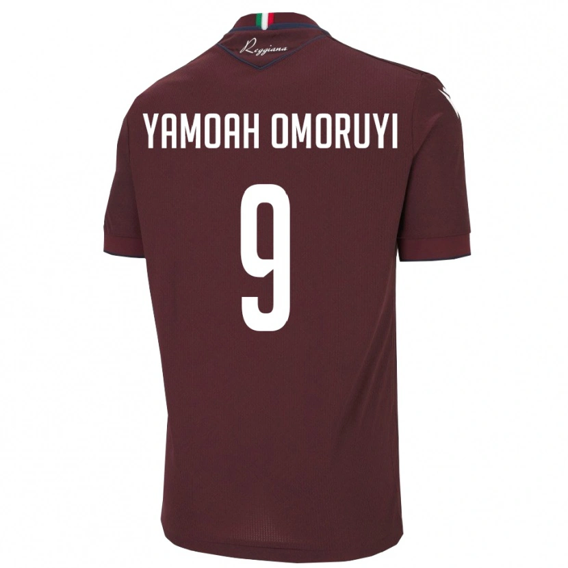 Danxen Mulher Camisola Jeremiah Yamoah Omoruyi #9 Borgonha Branco Principal 2025/26 Camisa