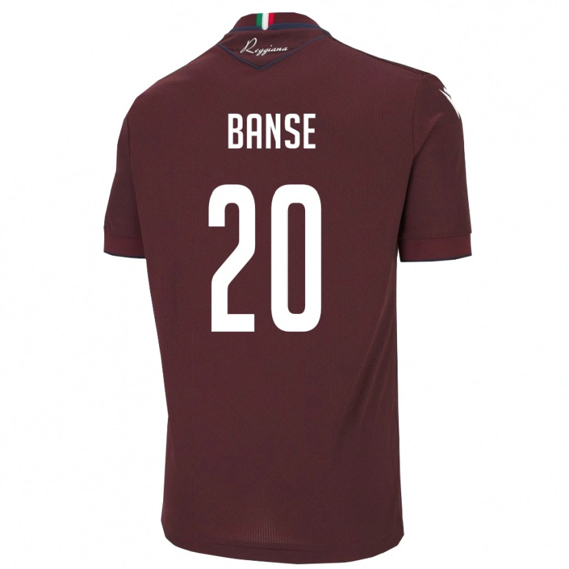 Danxen Mulher Camisola Ousmane Banse #20 Borgonha Branco Principal 2025/26 Camisa