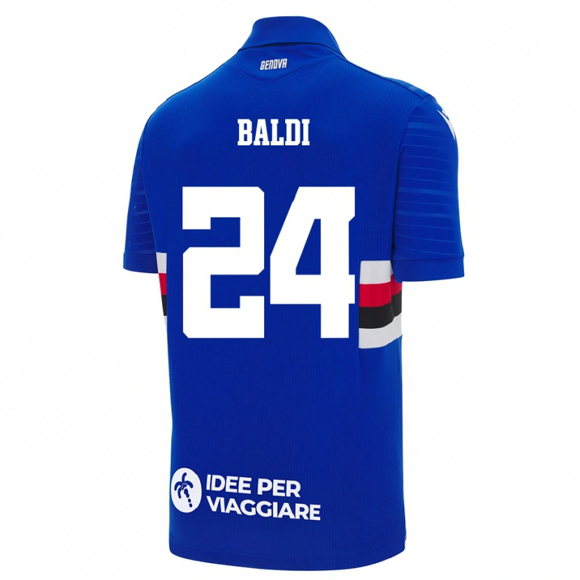 Danxen Mulher Camisola Sara Baldi #24 Azul Branco Principal 2025/26 Camisa