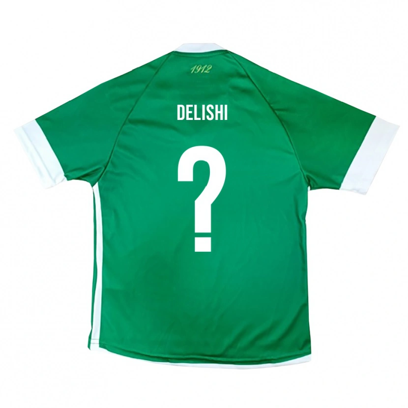 Danxen Mulher Camisola Gabriel Delishi #0 Verde Branco Principal 2025/26 Camisa