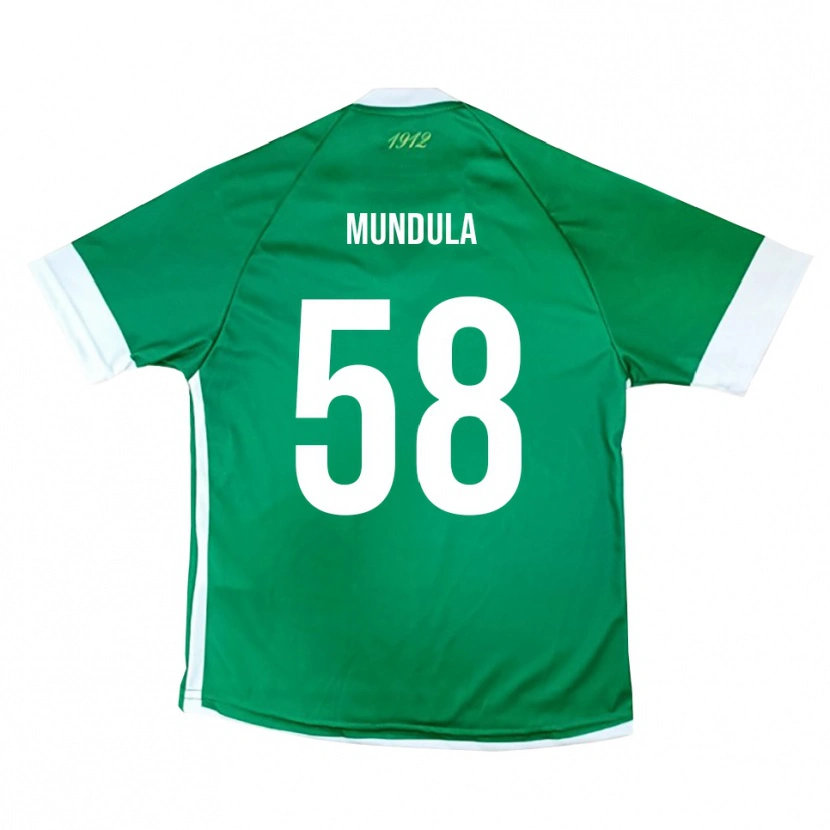 Danxen Mulher Camisola Ciro Mundula #58 Verde Branco Principal 2025/26 Camisa