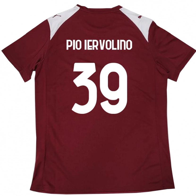 Danxen Mulher Camisola Antonio Pio Iervolino #39 Borgonha Branco Principal 2025/26 Camisa