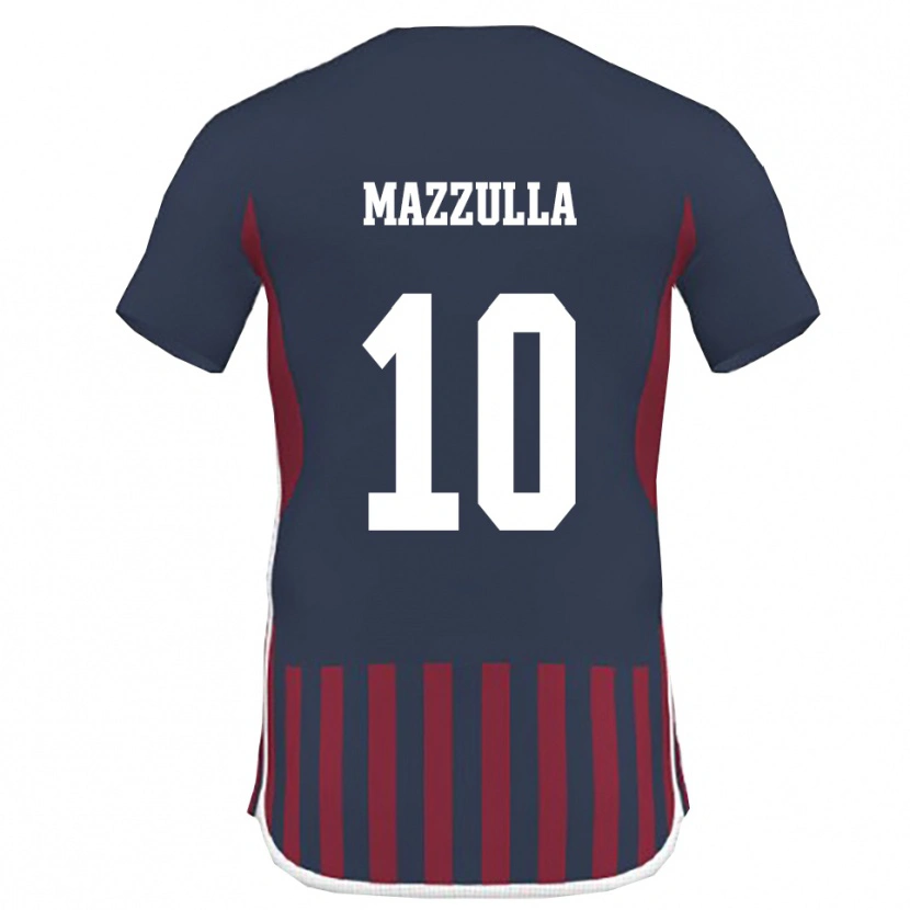 Danxen Mulher Camisola Adolfo Mazzulla #10 Marinho Vermelho Principal 2025/26 Camisa