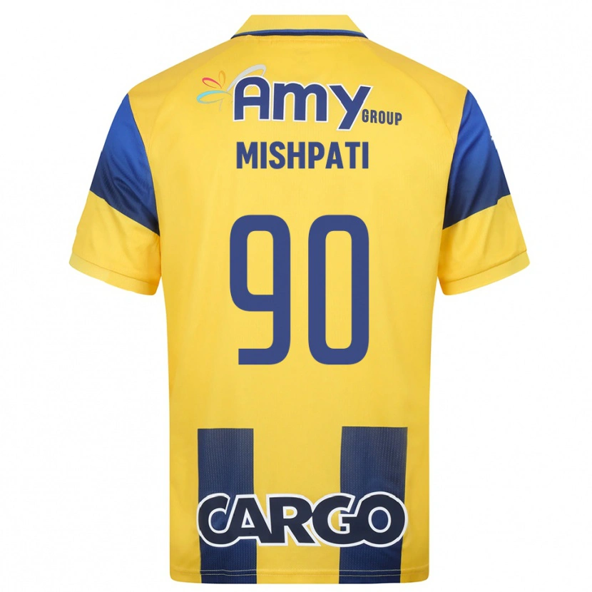 Danxen Mulher Camisola Roi Mishpati #90 Amarelo Marinho Principal 2025/26 Camisa