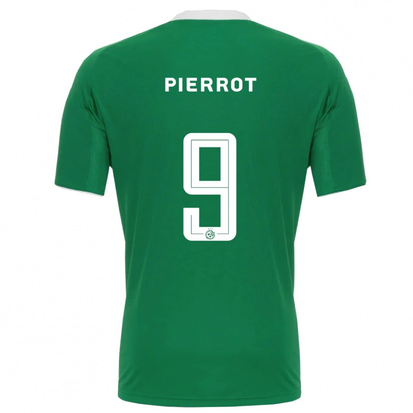 Danxen Mulher Camisola Frantzdy Pierrot #9 Verde Branco Principal 2025/26 Camisa