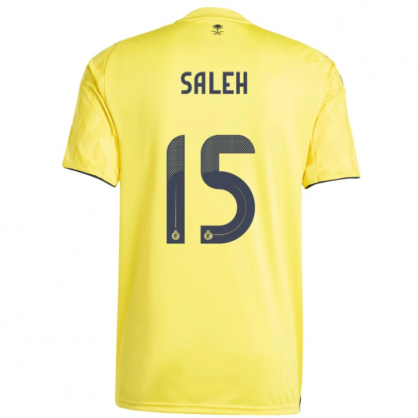 Danxen Mulher Camisola Rinas Saleh #15 Amarelo Preto Principal 2025/26 Camisa