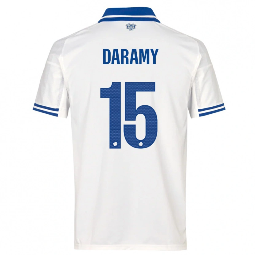Danxen Mulher Camisola Abdul Daramy #15 Branco Azul Principal 2025/26 Camisa
