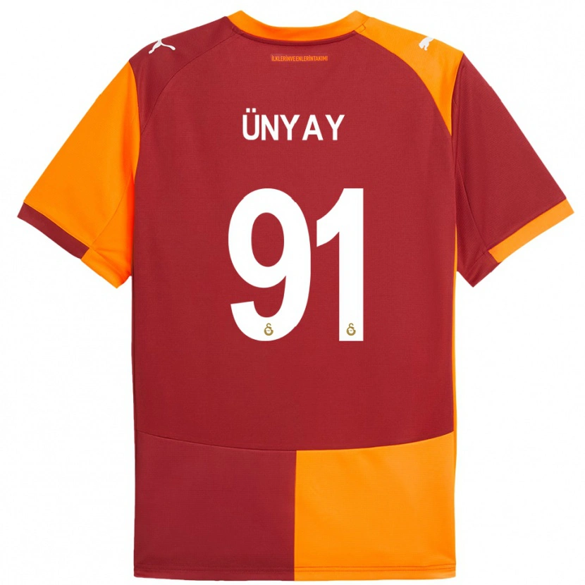 Danxen Mulher Camisola Arda Ünyay #91 Vermelho Laranja Principal 2025/26 Camisa
