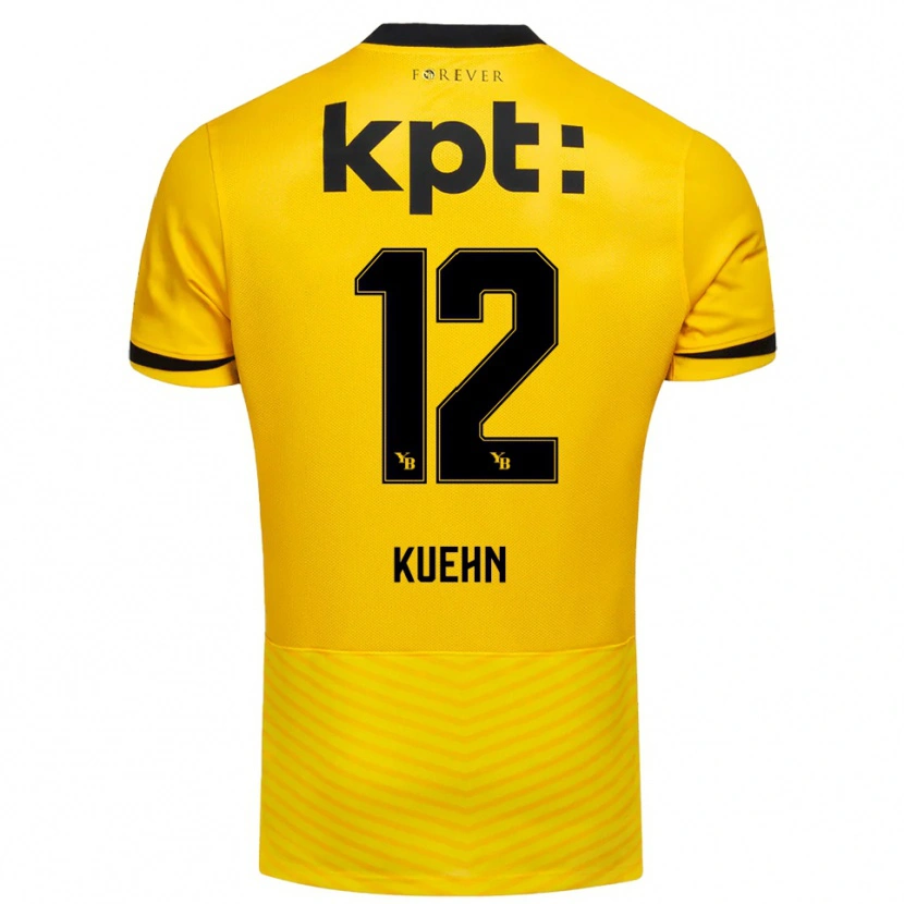 Danxen Mulher Camisola Athena Kuehn #12 Amarelo Preto Principal 2025/26 Camisa