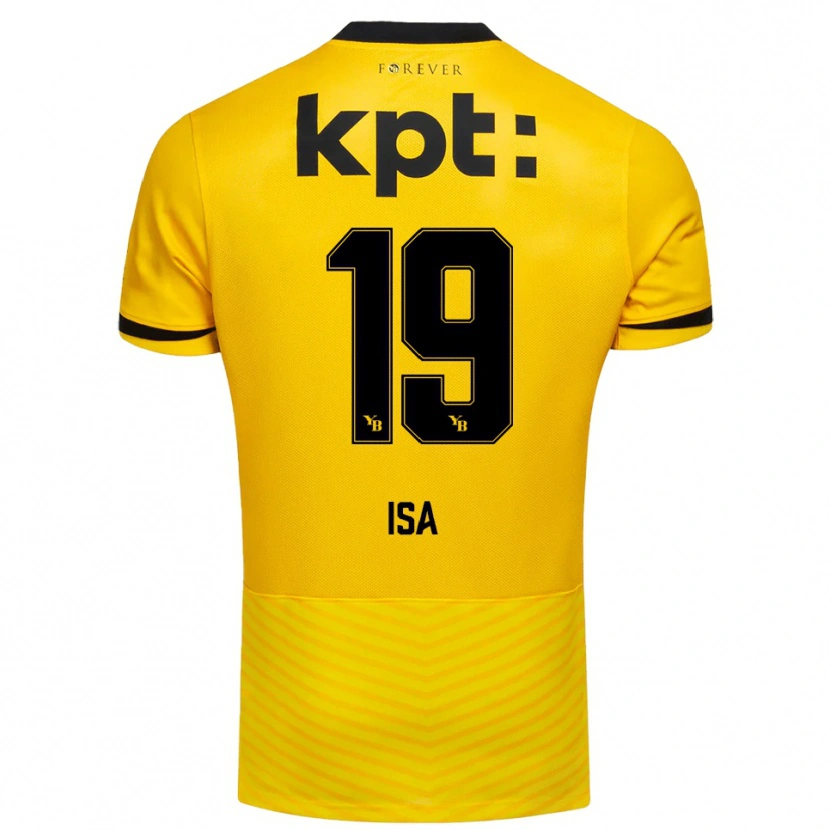 Danxen Mulher Camisola Ron Isa #19 Amarelo Preto Principal 2025/26 Camisa