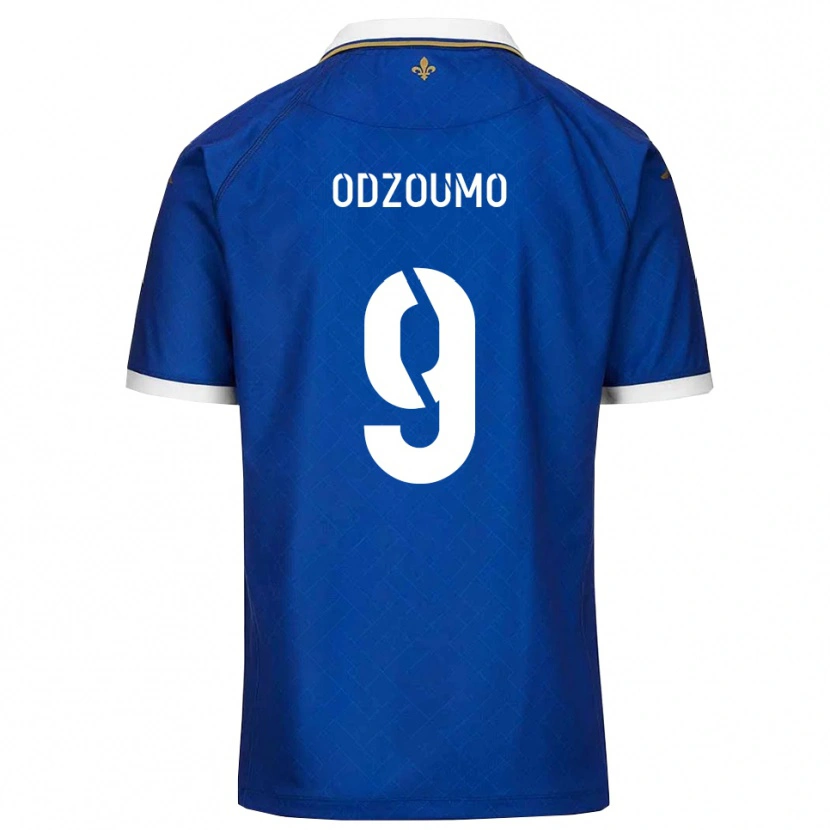 Danxen Mulher Camisola Cédric Odzoumo #9 Azul Dourado Principal 2025/26 Camisa