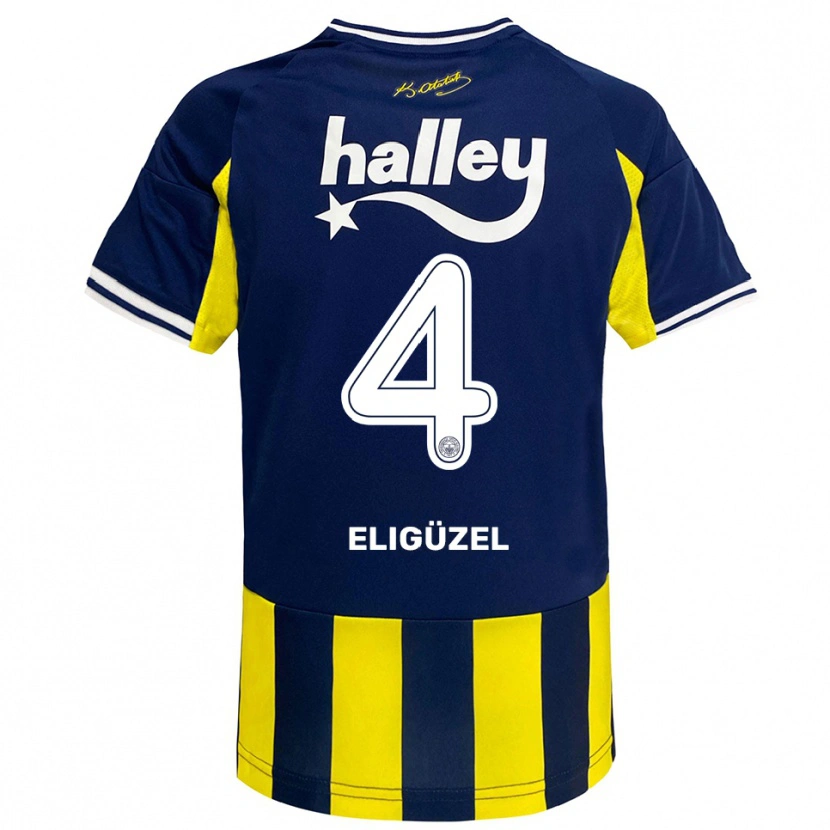 Danxen Mulher Camisola Boran Eligüzel #4 Amarelo Marinho Branco Principal 2025/26 Camisa