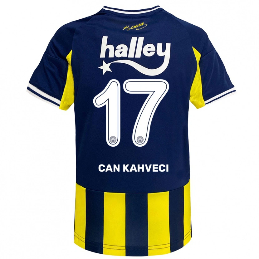 Danxen Mulher Camisola İrfan Can Kahveci #17 Amarelo Marinho Branco Principal 2025/26 Camisa