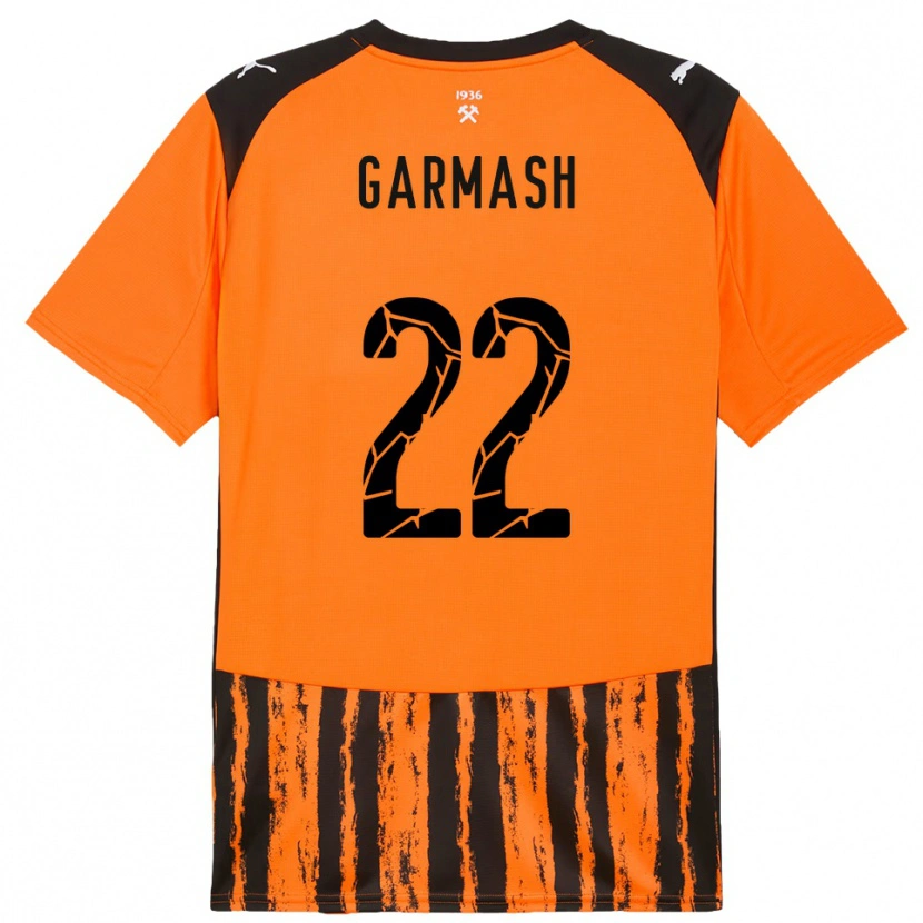 Danxen Mulher Camisola Yevgeniy Garmash #22 Laranja Preto Principal 2025/26 Camisa