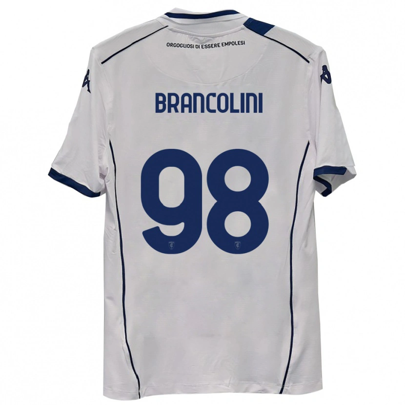Danxen Mulher Camisola Federico Brancolini #98 Azul Marinho Escuro Alternativa 2025/26 Camisa