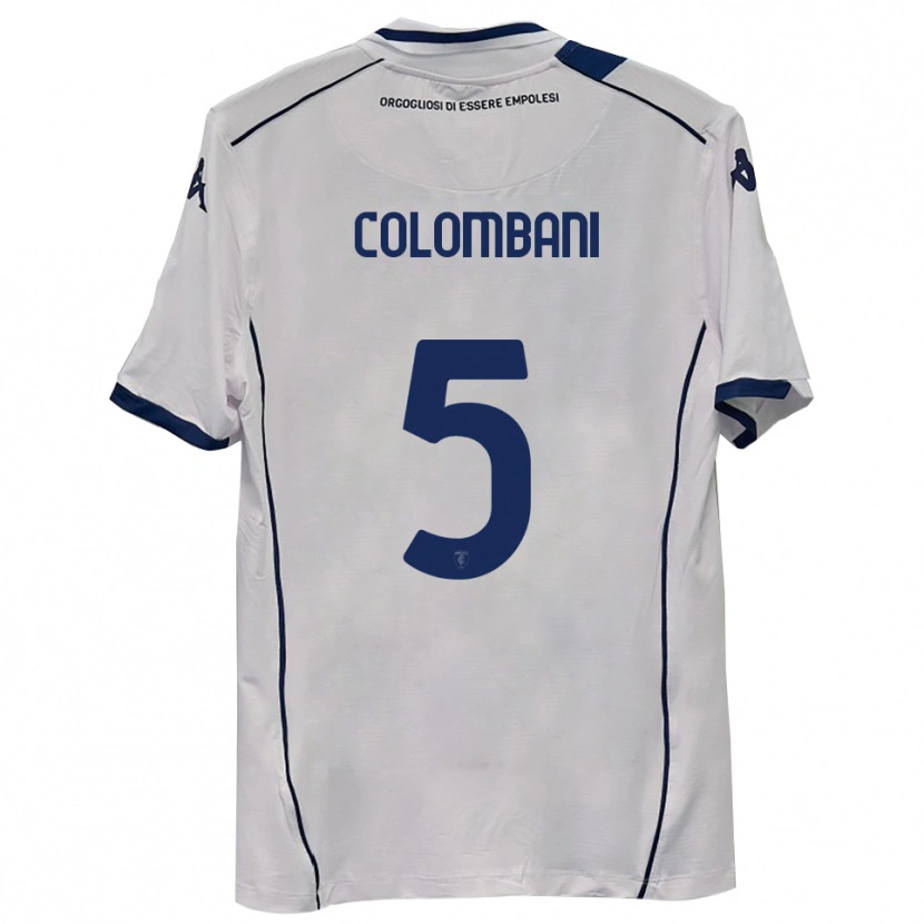 Danxen Mulher Camisola Raffaele Colombani #5 Azul Marinho Escuro Alternativa 2025/26 Camisa