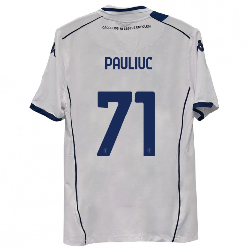 Danxen Mulher Camisola Nicolò Pauliuc #71 Azul Marinho Escuro Alternativa 2025/26 Camisa
