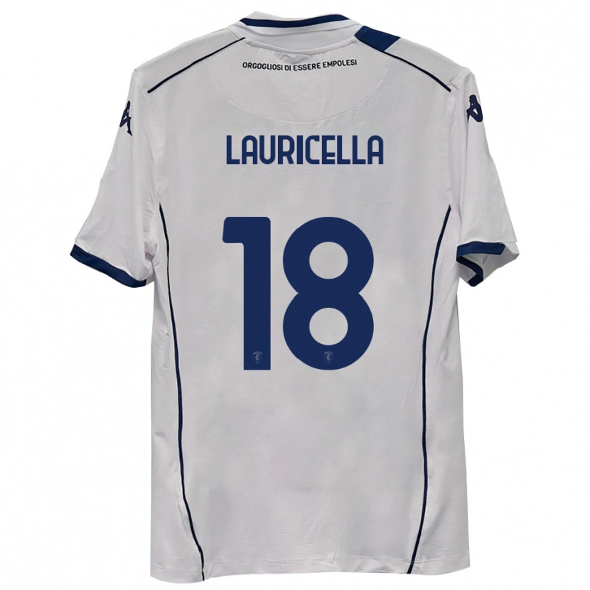 Danxen Mulher Camisola Giovanni Lauricella #18 Azul Marinho Escuro Alternativa 2025/26 Camisa