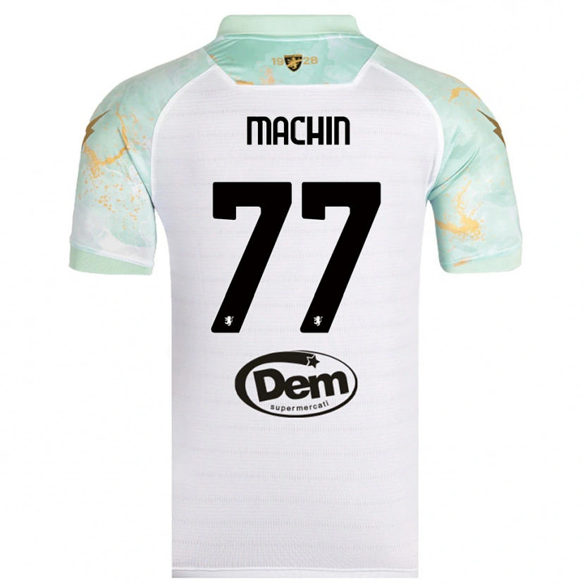 Danxen Mulher Camisola José Machín #77 Branco Preto Alternativa 2025/26 Camisa
