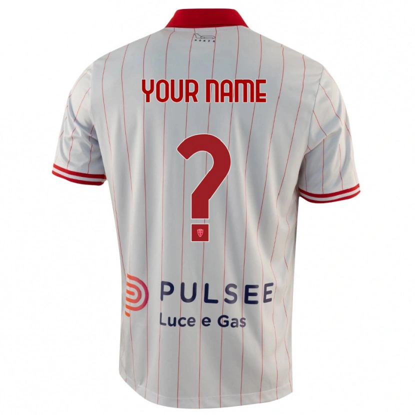 Danxen Mulher Camisola Seu Nome #0 Branco Vermelho Azul Alternativa 2025/26 Camisa