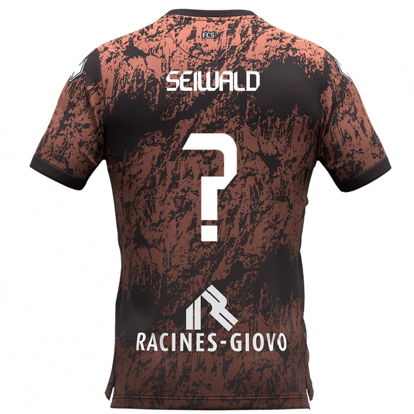 Danxen Mulher Camisola Maximilian Seiwald #0 Marrom Preto Alternativa 2025/26 Camisa