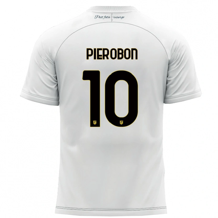 Danxen Mulher Camisola Christian Pierobon #10 Branco Amarelo Alternativa 2025/26 Camisa