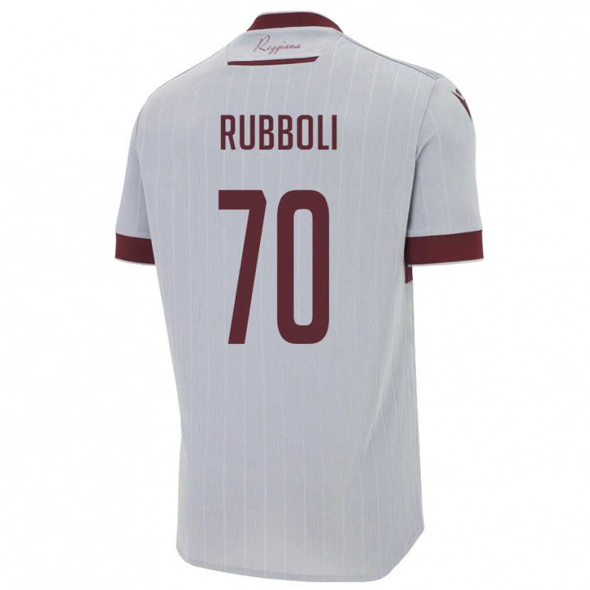 Danxen Mulher Camisola Lorenzo Rubboli #70 Borgonha Branco Alternativa 2025/26 Camisa