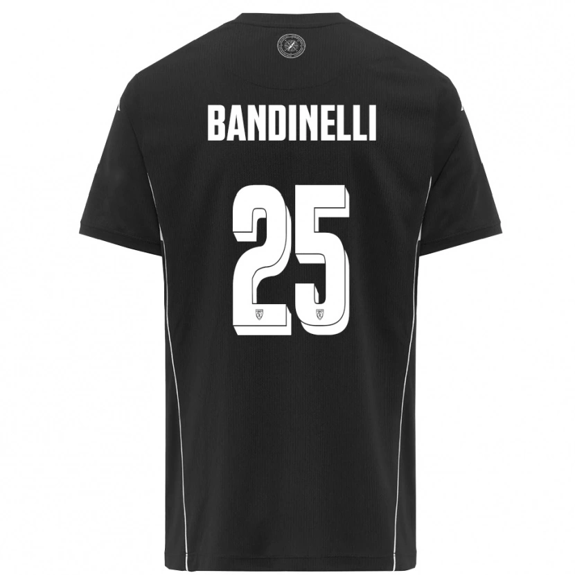 Danxen Mulher Camisola Filippo Bandinelli #25 Preto Branco Alternativa 2025/26 Camisa