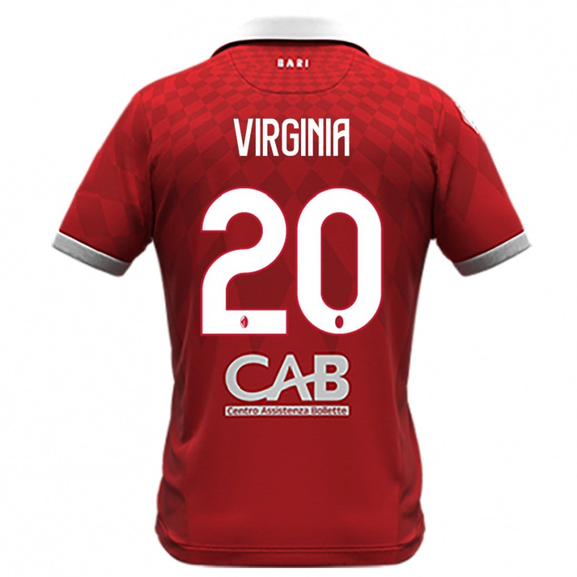 Danxen Mulher Camisola Kiswensida Virginia #20 Vermelho Branco Alternativa 2025/26 Camisa