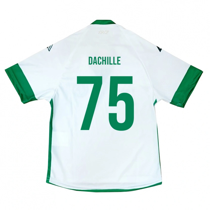 Danxen Mulher Camisola Domenico Dachille #75 Branco Verde Azul Alternativa 2025/26 Camisa