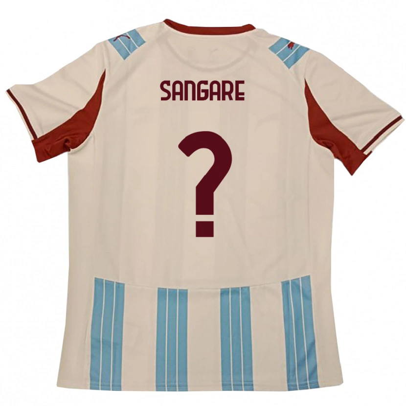 Danxen Mulher Camisola Karim Sangare #0 Azul Celeste Branco Alternativa 2025/26 Camisa