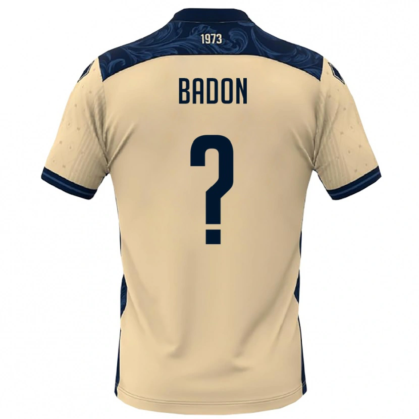 Danxen Mulher Camisola Nicola Badon #0 Branco Marinho Alternativa 2025/26 Camisa